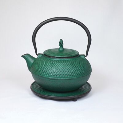 Arare cast iron teapot 1.5l green