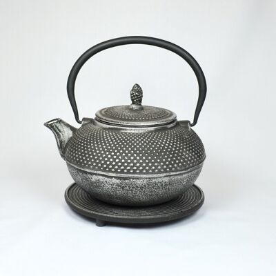 Arare cast iron teapot 1.5l silver