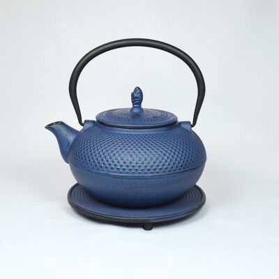 Arare cast iron teapot 1.5l blue