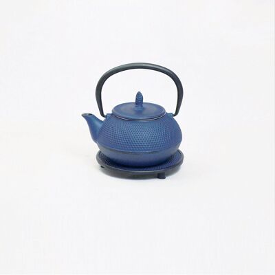 Arare cast iron teapot 0.4l blue