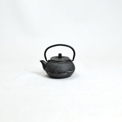Arare Mini tetera de hierro fundido 0,06l negro/plata