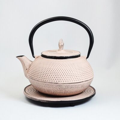 Arare cast iron teapot 1.2l beige