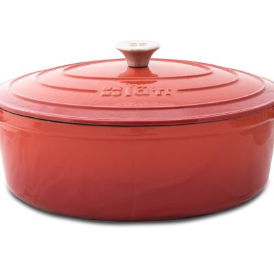 OVAL COCOTTE 33X11 CM 6 L ROT EMAILLIERTES GUSSEISEN