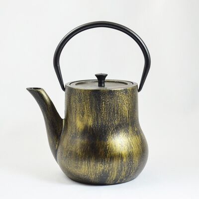 Tipotto cast iron teapot 1.0l black gold
