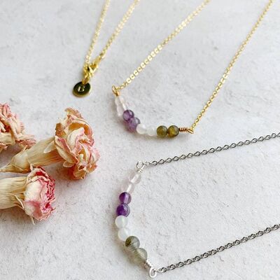 Amulet: Crystal Necklace for Motherhood_necklace gold plate