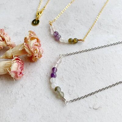 Amulet: Crystal Necklace for Motherhood_necklace silver plate