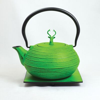 Mo Yo cast iron teapot 1.2l light green-deer light green