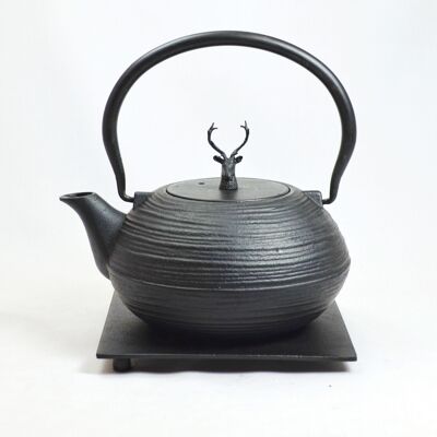 Mo Yo cast iron teapot 1.2l black-deer black