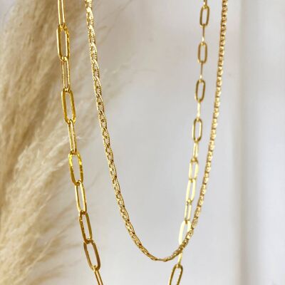 Ava Double Strand Layered Necklace
