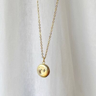 Heaven Sent Petite Moon And Star Locket