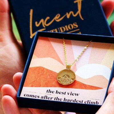 The Best View - Summit Simple Mountain Pendant