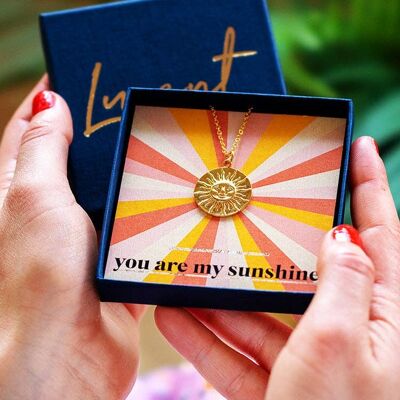 You Are My Sunshine- Sun Necklace_Silver plate
