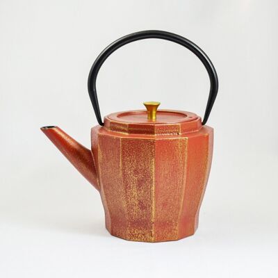 Samo cast iron teapot 1.0l chilli gold