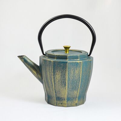 Samo cast iron teapot 1.0l petrol gold