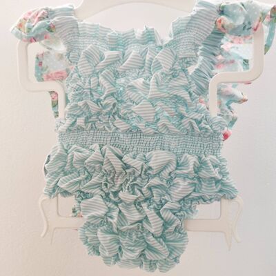 Flowers Baby Frilled Swimsuit