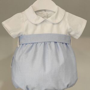 Ceremony Blue and White Romper