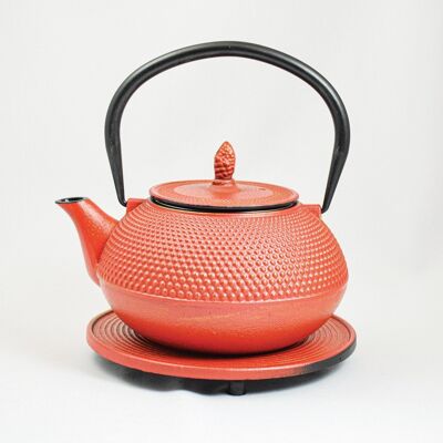 Arare cast iron teapot 1.2l rose gold