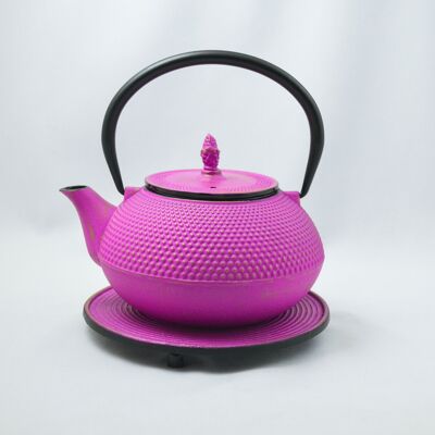 Arare cast iron teapot 1.2l purple-gold