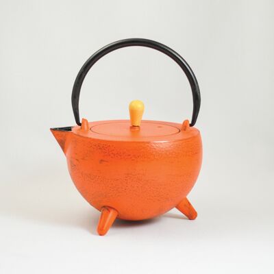 Pop 1.0l cast iron teapot orange