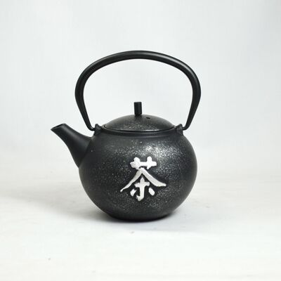 Ocha cast iron teapot 0.5l silver black