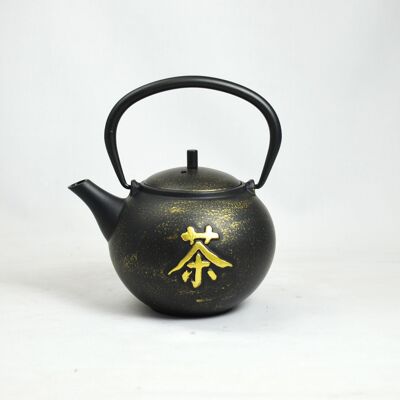Ocha cast iron teapot 0.5l black gold
