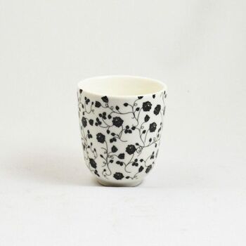 Tasse à thé fleur en porcelaine set de 6 4