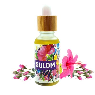 Hibiscus & Rose Infused Organic Natural Hair Oil - 30 ml - Natural