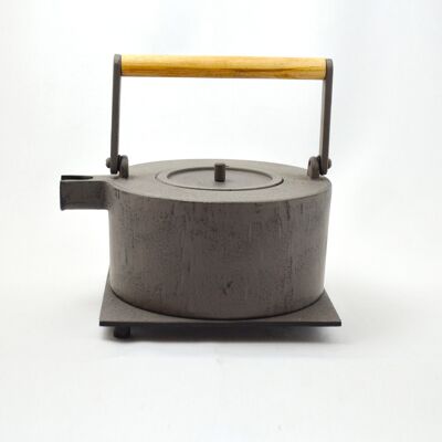 Maki 1.0l cast iron teapot grey