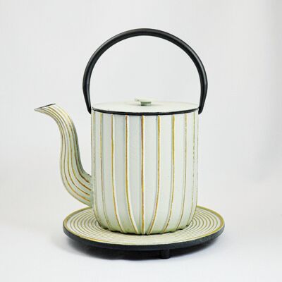 Mariage cast iron teapot 1.0l white gold