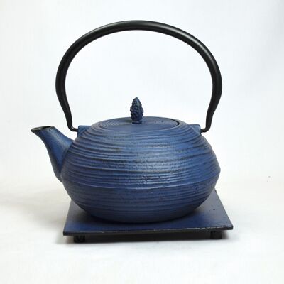 Mo Yo cast iron teapot 1.2l blue
