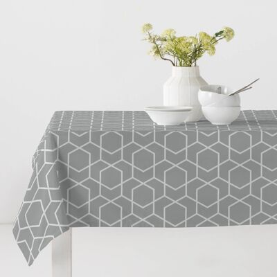 TABLECLOTH 140*140 CONTRACT SILVER