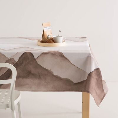 TABLECLOTH 140*140 MOUNTAIN BROWN