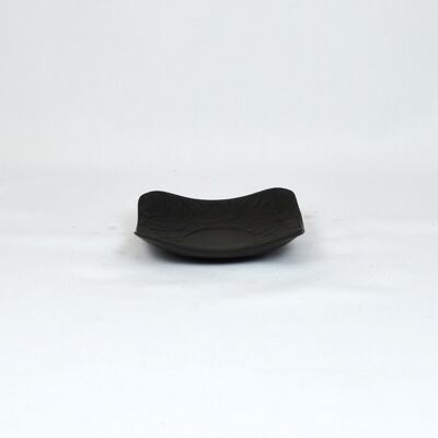 Platillo de hierro, plato flor de hierro fundido negro, juego de 6