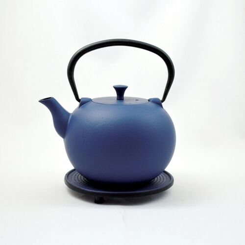 Tama Teekanne aus Gusseisen 1.0l blau