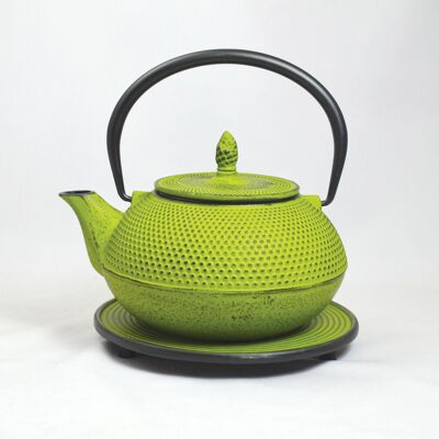 Arare 1.2L cast iron teapot kale
