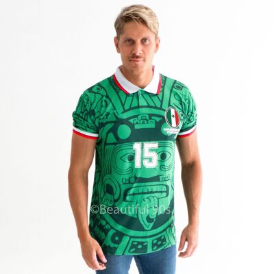 1998 Mexico aztec retro replica football shirt