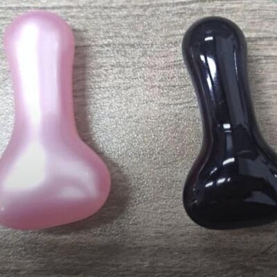 Black Penis Shaped Novelty Bath Pearls - Case of 100