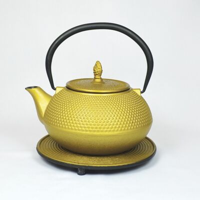 Arare cast iron teapot 1.2l gold