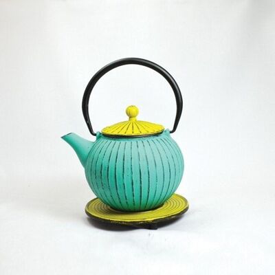 Chokoreto cast iron teapot 0.8l lucite- lid castcard