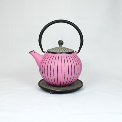Chokoreto cast iron teapot 0.8lllavender/grey lid w.U.
