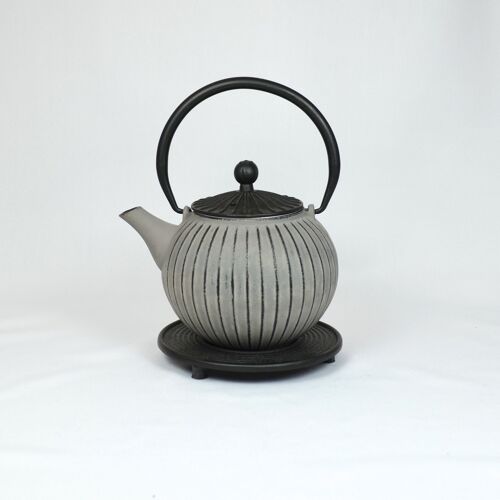 Chokoreto Teekanne aus Gusseisen 0.8l grau/schwarzer Deckel