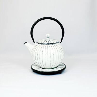 Chokoreto cast iron teapot 0.8l white