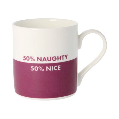 50% Naughty 50% Nice Mug