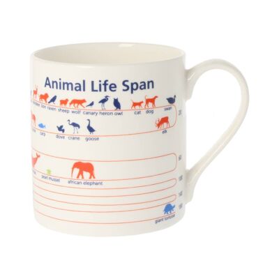 Animal Lifespan Mug 350ml