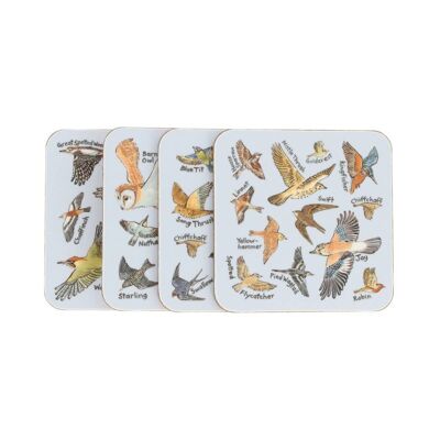 British Birds Coasters (Set of 4)