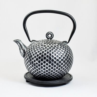 Dim cast iron teapot 1.0l silver black