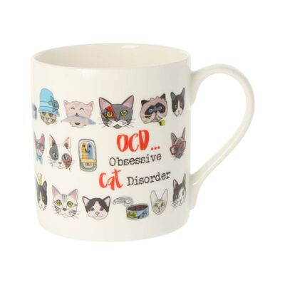 Dandelion Stationery Obsessive Cat Disorder Mug 350ml