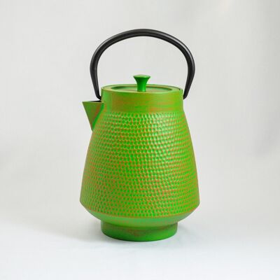 Deng cast iron teapot 1.1l light green-orange