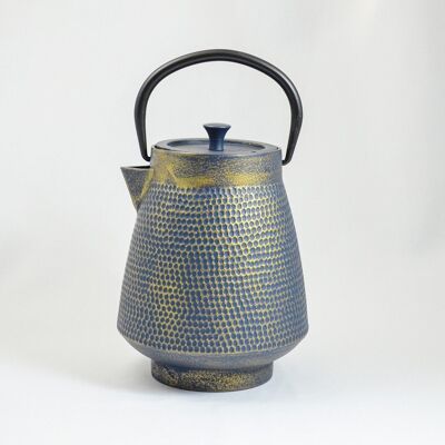 Deng cast iron teapot 1.1l blue-gold