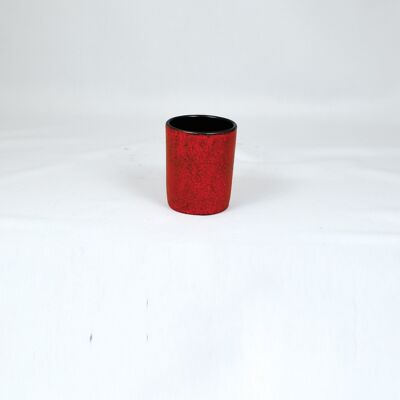 Iron cup 0.15l high in fire red